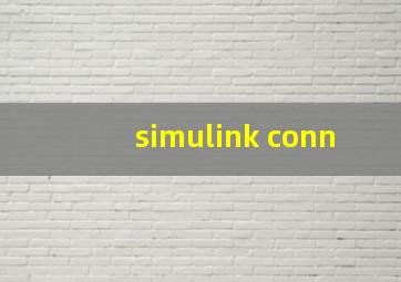 simulink conn